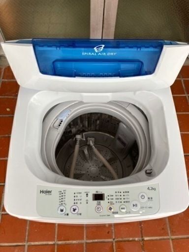 【値下げしました】洗濯機　ハイアール　4.2kg 2019年製　動作確認済み 掃除済み　JM-K 42M