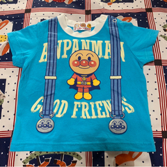 【美品】アンパンマン&バイキンマン 半袖 Tシャツ 80cmの画像
