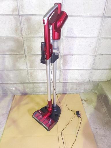 0509-4 AZMKOO 手持ち型コードレス式掃除機 VR-693 23,000pa LEDライト付 レッド