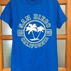 ★サンディエゴ カリフォルニア プリント Tシャツ ブルー ★