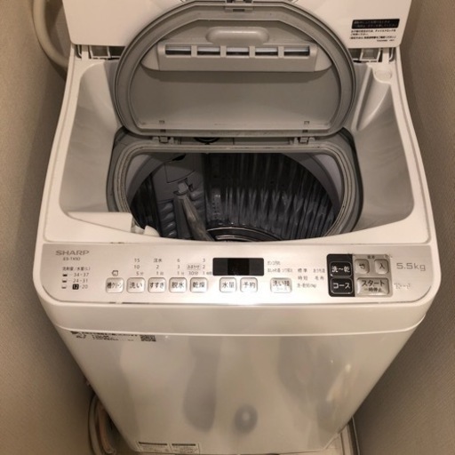 【SHARP】洗濯乾燥機　5.5kg ES-TX5D   2020年製