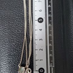 4℃ ヨンドシー 大粒ストーンペンダントとネックレス シルバー刻印の画像