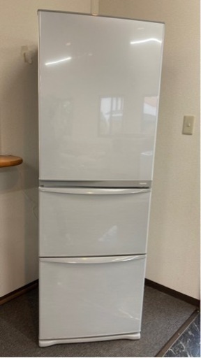 【中古品】東芝 冷蔵庫 GR-E38N(SS) 3ドア シルバー  375L