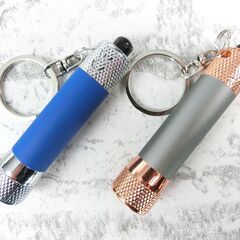 1本100円 キーホルダー付きLEDミニライト 企業名入り