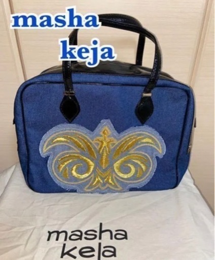 ☆希少☆ masha keja マシャケジャ デニム調鞄 美品 トートバッグ
