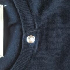 ROPE☆ダイヤボタン☆黒ニットカーディガンの画像