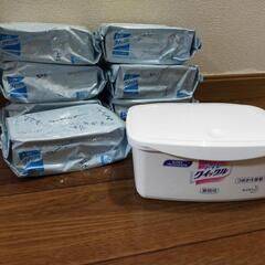 【値下げ】トイレクイックル　詰替8袋&容器