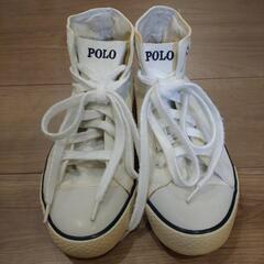 POLO ハイカットスニーカー★中古品★23,5センチ★