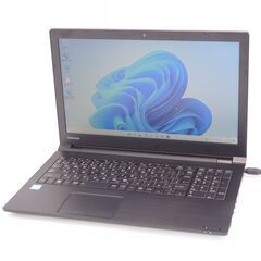 最新Windows11搭載 新品SSD 15型 ノートパソコン 東芝 B65/D 第6世代Core