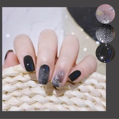 ネールシール　黒蝶