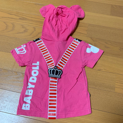 BABY DOLL 耳つきパーカー Tシャツ ディズニー ミニー コラボの画像