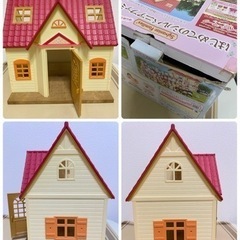 決定済み★はじめてのシルバニアファミリーおうち家具うさぎ家族人形セットぬいぐるみまとめ売りの画像