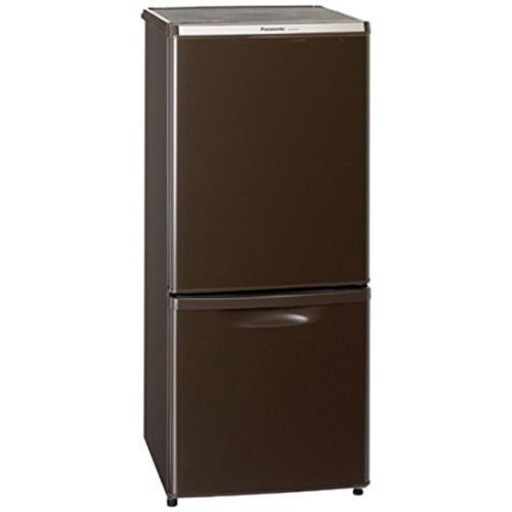 中古)パナソニック 2ドア冷蔵庫（138L） NR-B145W-T ブラウン