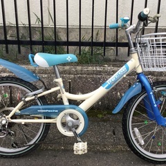 ＜整備・美品＞可愛い?20インチ・女の子用自転車・シマノ変速6段シフト・鍵付き・カゴ新品・洗車済・不要自転車無料引取り有
