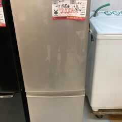 ☆中古￥14,500！【会員価格￥11,600】SHARP　167㍑2ドア冷蔵庫　家電　2018年製　SJ-C17D-N型　幅48cmｘ奥行59cmｘ高さ129cm　【BE009】