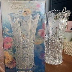 アンティーク花瓶 CRYSTAL24%Pbo