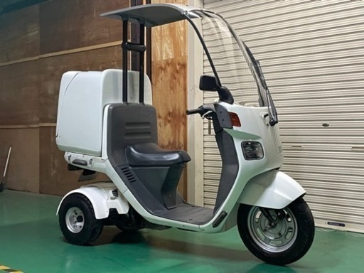 ☆【ご成約有難う御座いました。】下取車現状!消耗品OK!2スト後期ジャイロキャノピーミニカー改新品オ-バ-フェンダ-&リヤFRP製BOX装備!ノ-ヘルOK!