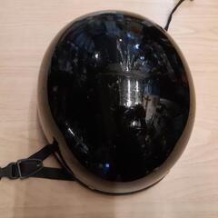 バイカー　ブラックヘルメットワンタッチ中古品質ジャンク品の画像