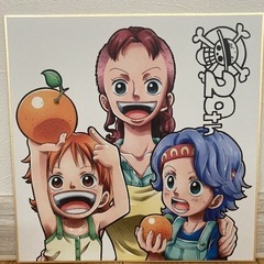ワンピース1番くじ色紙&原画アートセットの画像