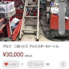 アルフ２段はしご8メートル