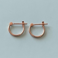 10金ピアス2点セット  フープ  アミュレットの画像