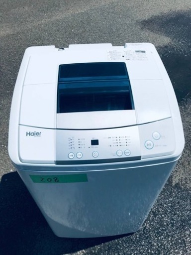 ①✨2017年製✨208番 ハイアール✨電気洗濯機✨JW-K60M‼️