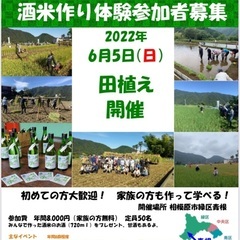 相模原で酒米作り　できたお酒をプレゼント(予定)