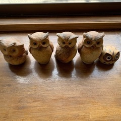 フクロウの置物
