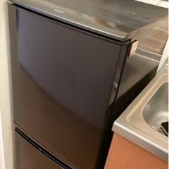 SHARP 冷蔵庫 ブラックの画像