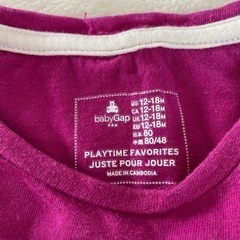 baby GAP 紫 トップスの画像