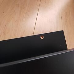 IKEA　ディスプレイシェルフ　黒色の画像