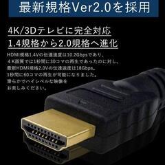 新品未使用 HDMI ケーブル 20m Ver.2.0 3D対応　黒　値下げ致しました。の画像