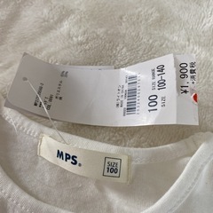 新品⭐︎MPS ブルドッグ 半袖 Tシャツ 100cm シャツ ネルシャツ 白の画像