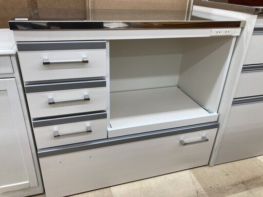 レンジ台ミドル　Cretty　ｽﾃﾝﾚｽ天板