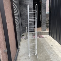 上新庄　引取限定！　シューズラック　白　中古