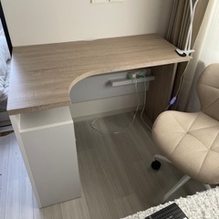 ロウヤ 北欧風L字デスク