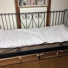 値下げ　IKEA ベッド　メルダル