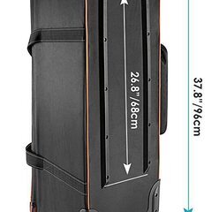 Neewer 写真スタジオ機器トロリーキャリーバッグ 96x39x29cm ブラックオレンジの画像