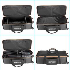 Neewer 写真スタジオ機器トロリーキャリーバッグ 96x39x29cm ブラックオレンジの画像