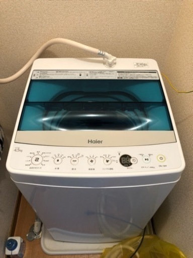洗濯機（あまり使っておらず美品）