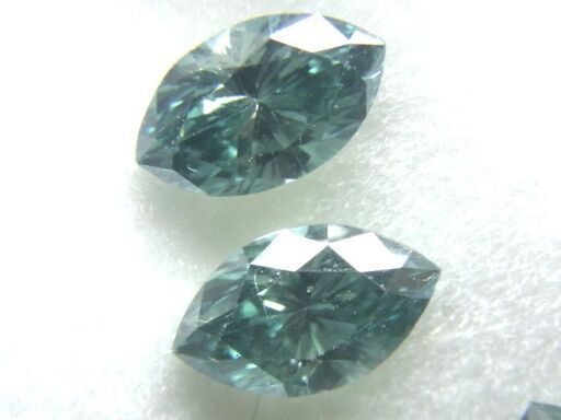 未使用品 天然ブルーダイヤモンド トリート マーキスカット 5ピース 計1.11ct SIクラス 1ピース0.2ct Natural 