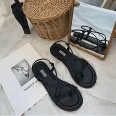 韓国風 夏 サンダルの画像