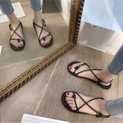韓国風 夏 サンダルの画像