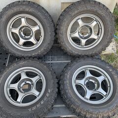 バリ溝！ ジムニー マッドタイヤ 16インチ ジムニーサイズ PCD139.7 5H 205/80R16タイヤ付き！リフトアップ必須！