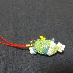 お一人様のトリピー　オリジナルビーズストラップの画像