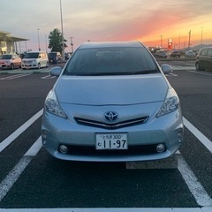 プリウスアルファ　グレードG 23年　車検4年11月　10万キロ　自動車税払い済み　込み込み62万の画像