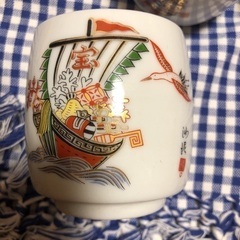 新品・未使用　和　湯呑み　コップ　　船　七福神　10個セット　送料込みの画像