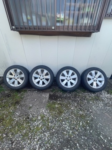 商談中デリカD5等に　アルミホイール付きタイヤセット225/55R18