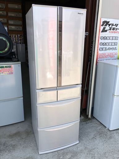 【動作保証あり】Panasonic 2013年 NR-F437T 426L 6ドア 冷凍冷蔵庫【管理KRR386】