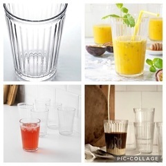 (5589) 直接ご来店お引き取り限定！IKEA イケア VARDAGEN ヴァルダーゲン グラス コップ クリアグラス 20個セット レストラン 業務用 飲食店 厨房 店舗用品 の画像